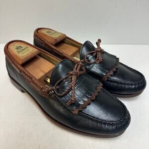VERY GOOD Rancourt & Co. x FootJoy Tassel Loafer Kiltie Black Made in USA 10.5 E